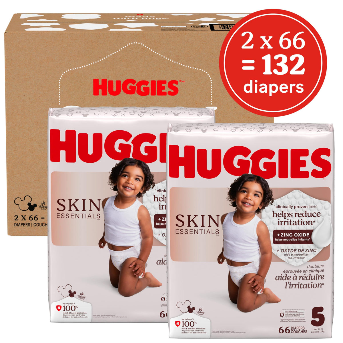 Huggies Skin Essentials Diapers Size 2, 26 Count Jansha Store