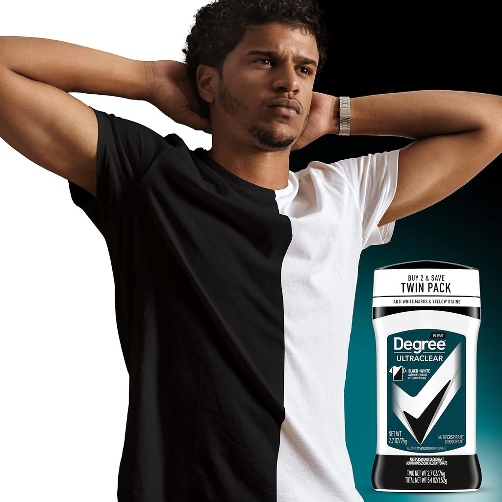 Degree Men UltraClear Antiperspirant Deodorant, 2 Count, 2.7 oz Jansha Store