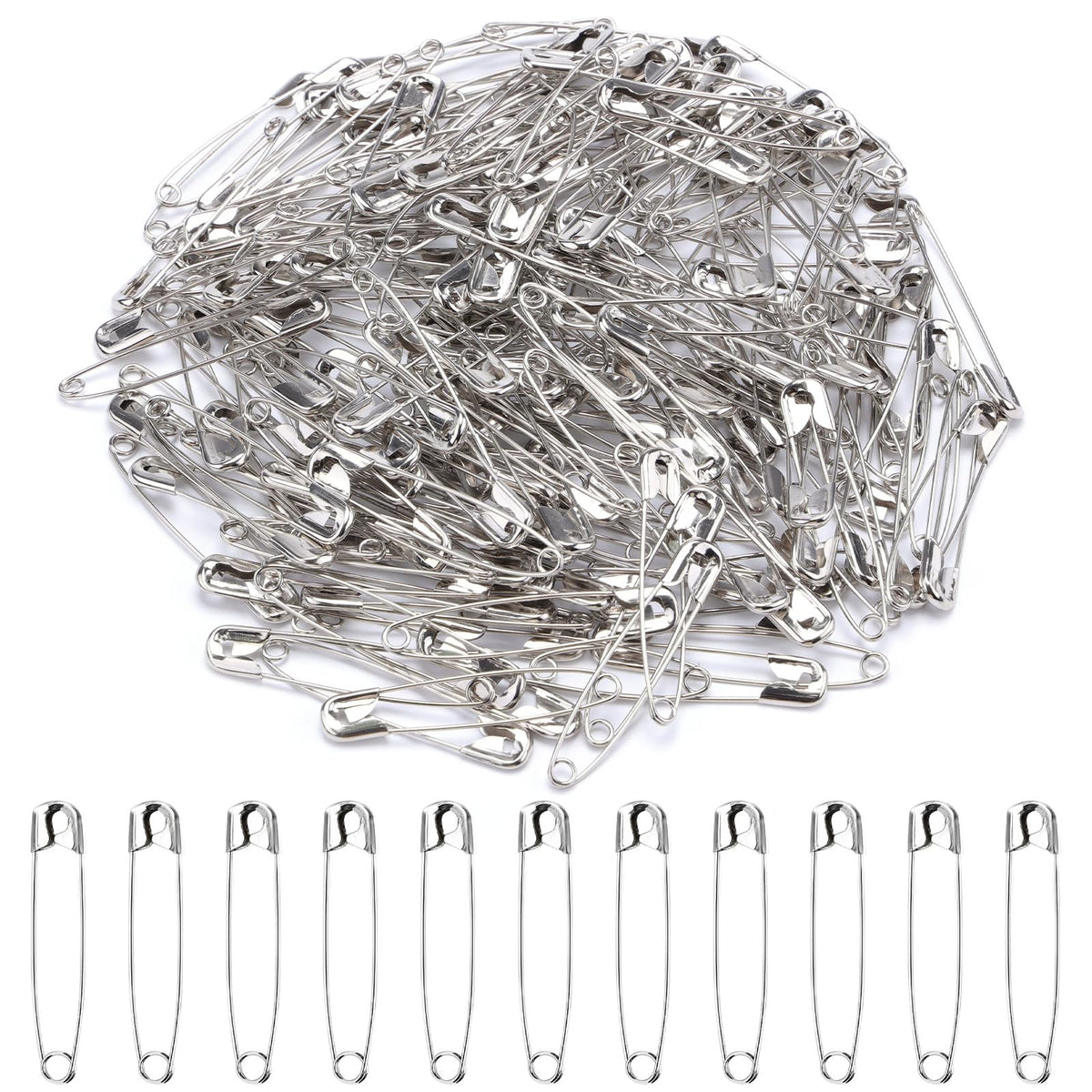 XKDOUS 3 Inch Large Safety Pins 100 pcs Silver Pins Bulk Jansha Store