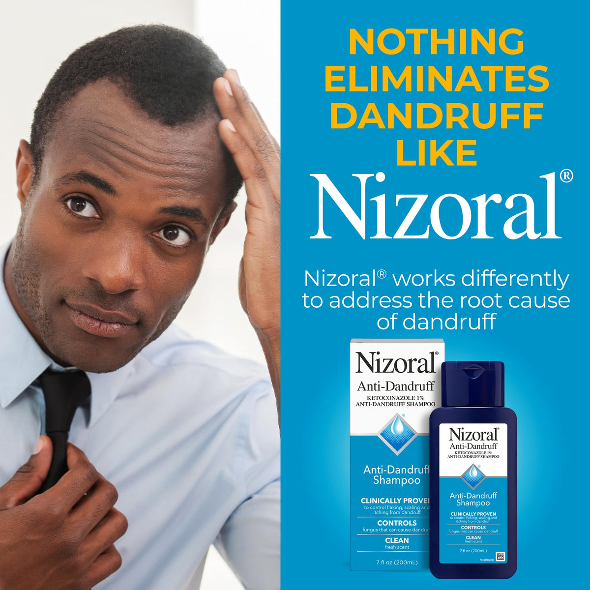Nizoral Anti-Dandruff Shampoo with 1% Ketoconazole, Fresh Scent, 7 Fl Oz Jansha Store