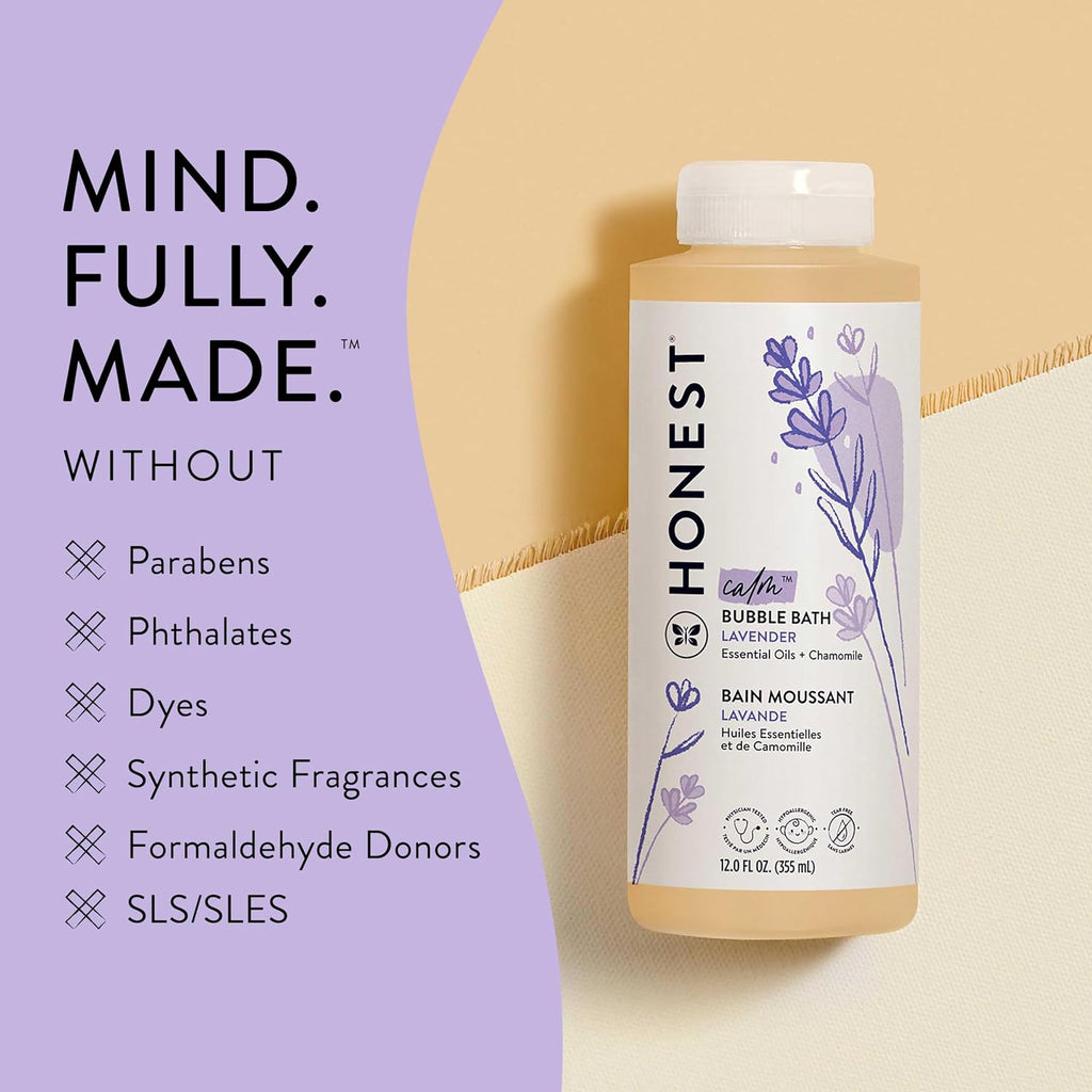 The Honest Company Bubble Bath, Hypoallergenic, Lavender Calm, 12 fl oz Jansha Store