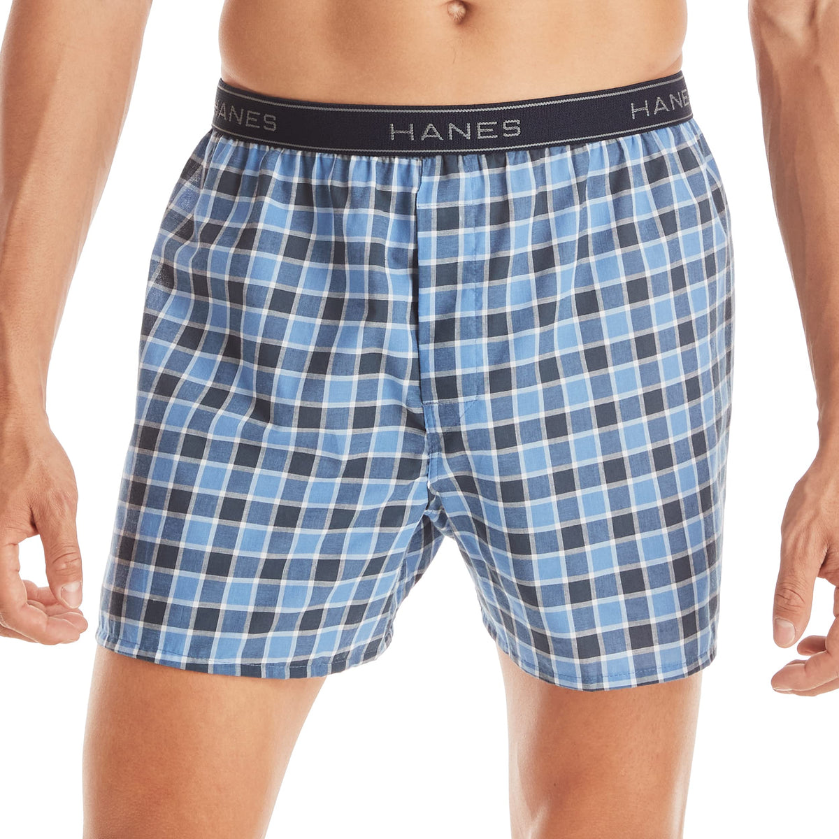 Hanes Men's Underwear Boxers Pack, Cool & Breathable Cotton Underwear, Moisture-Wicking Boxers for Men Jansha Store