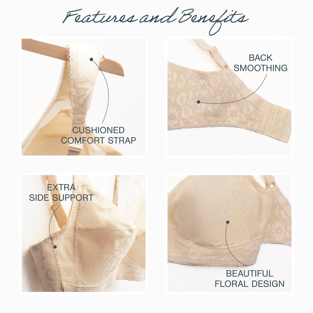 Playtex Women's Wireless Bra, 18 Hour Plus-Size Bras Available, Full Coverage, Smoothing, 4693, Single or 2-Pack Jansha Store
