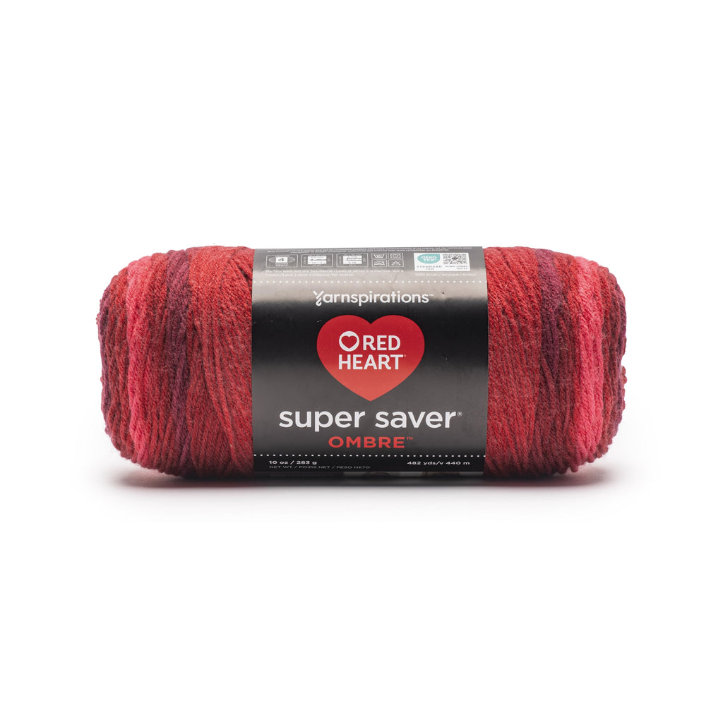 Red Heart Super Saver Yarn for Crocheting & Knitting, Cherry Red, Single Jansha Store