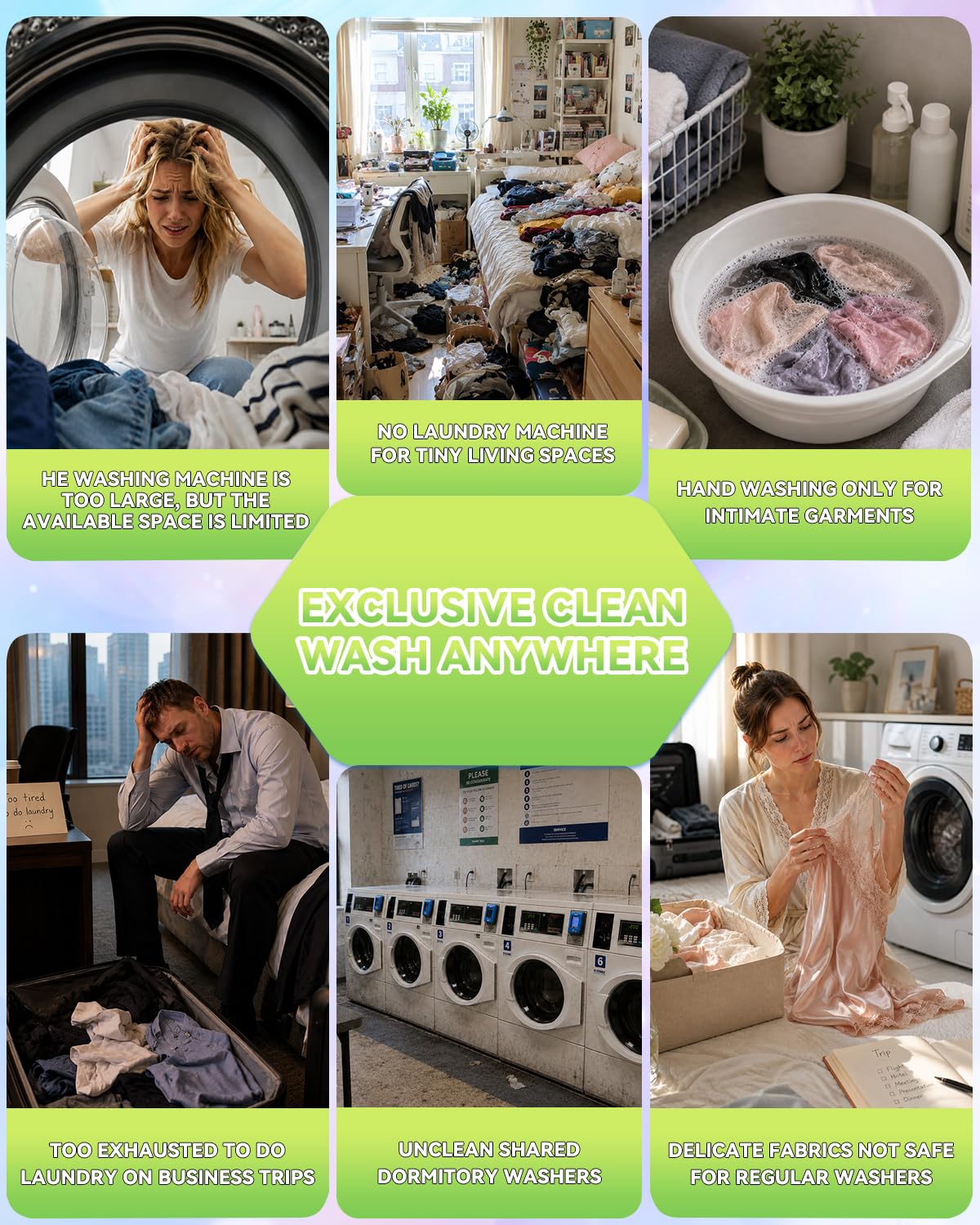 USB Portable Washing Machine | For Clothes & Dishes, Travel, Dorms, RVs Jansha Store