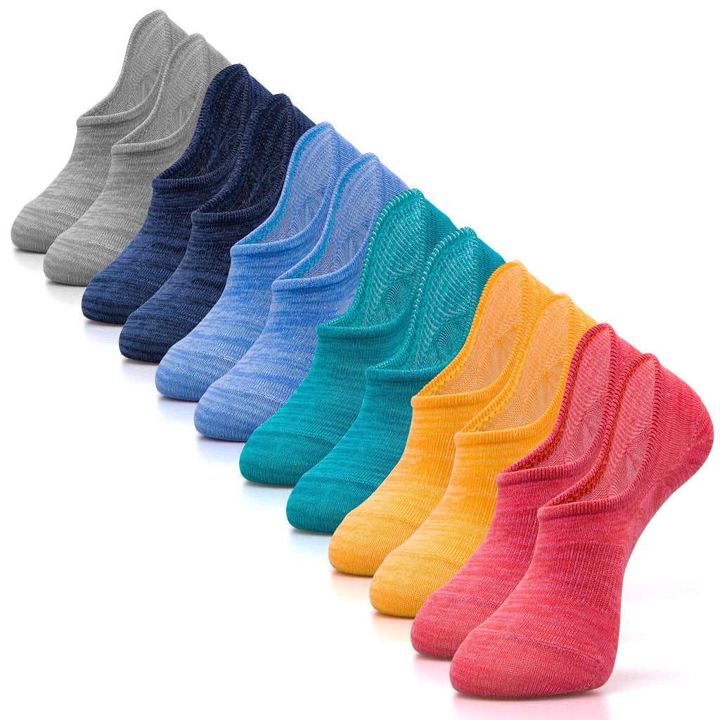 IDEGG Women & Men No Show Low Cut Anti‑Slip Casual Sports Running Socks Jansha Store