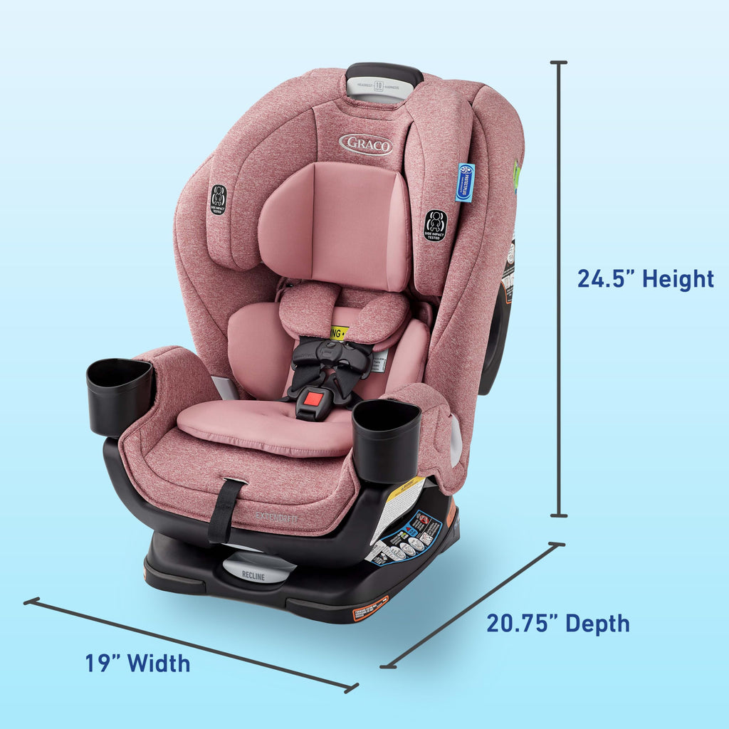 Graco Extend2Fit 2-in-1 Convertible Car Seat, Gotham Jansha Store