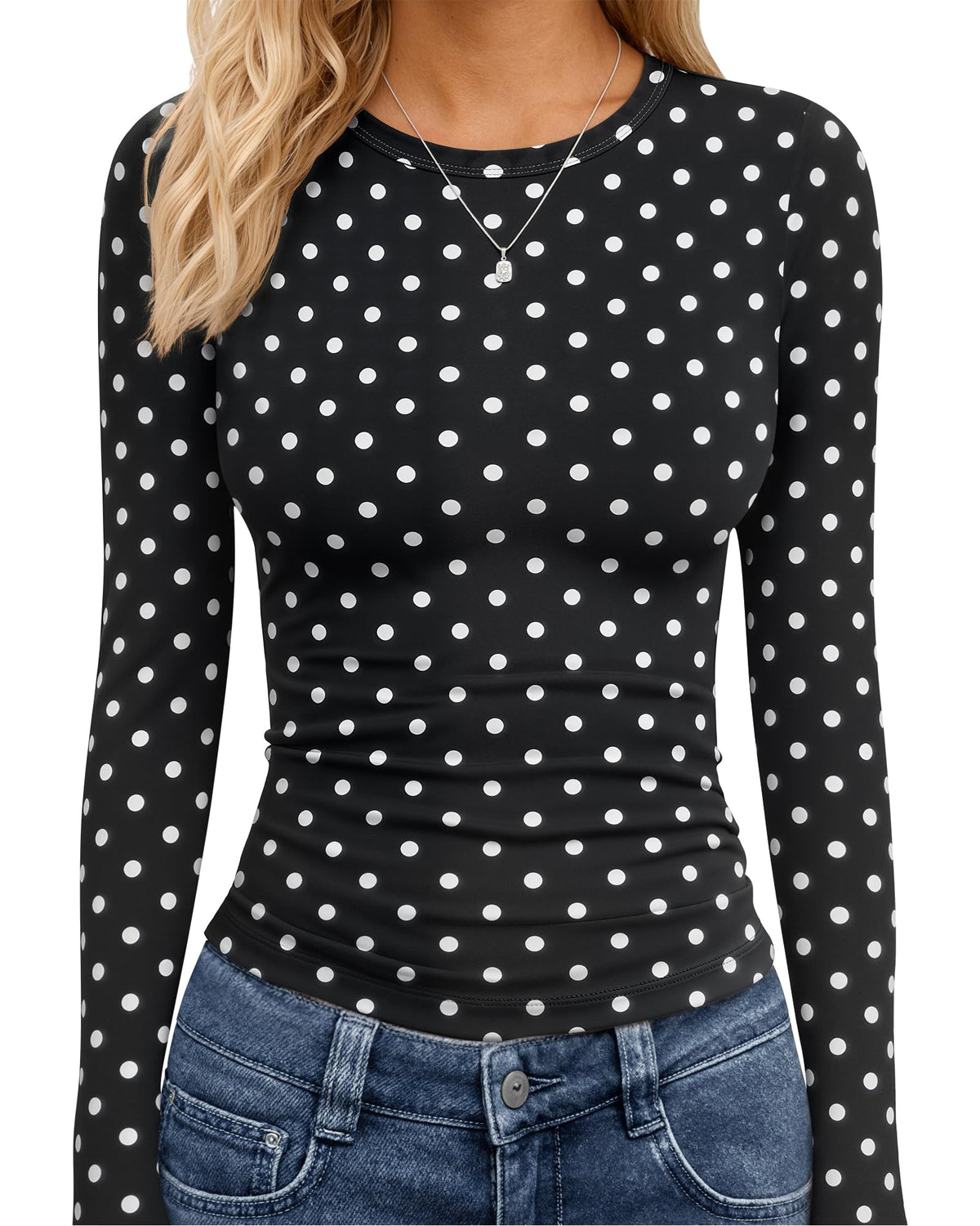 TNNZEET Long Sleeve Shirts for Women Fall Fashion Workout Crop Top Y2K 2026 Jansha Store