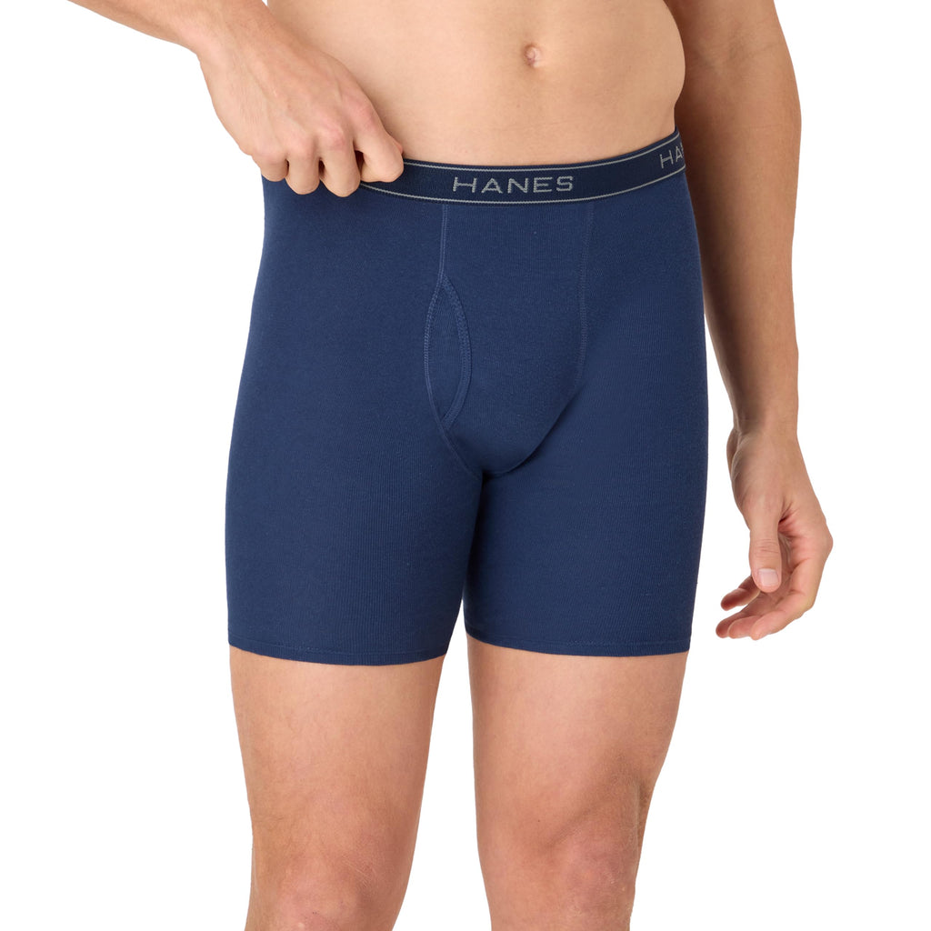 Hanes mens Underwear Boxer Briefs Pack, Cool & Breathable Cotton Moisture-wicking Underwear for Men, No Ride Up Jansha Store