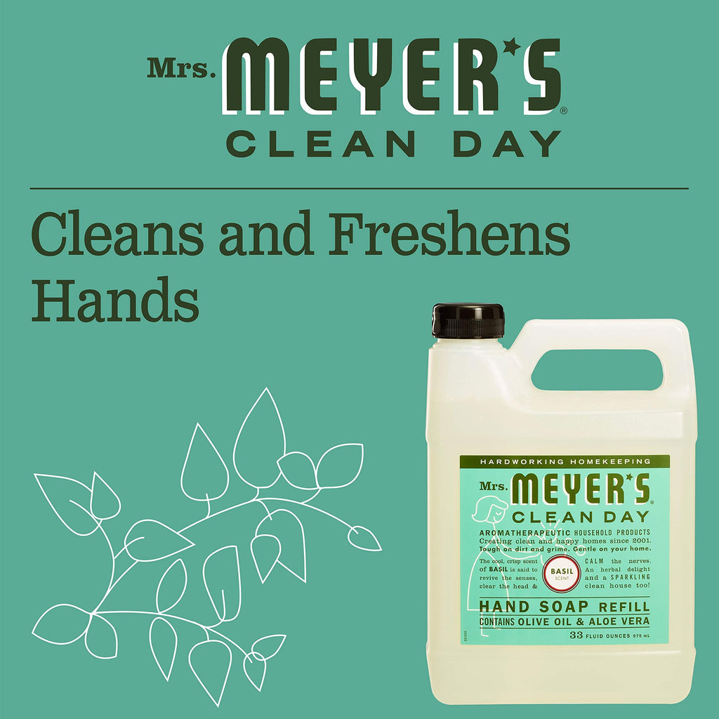 MRS. MEYER'S CLEAN DAY Hand Soap Refill, Lemon Verbena Scent, 33 Fl Oz Bottle Jansha Store