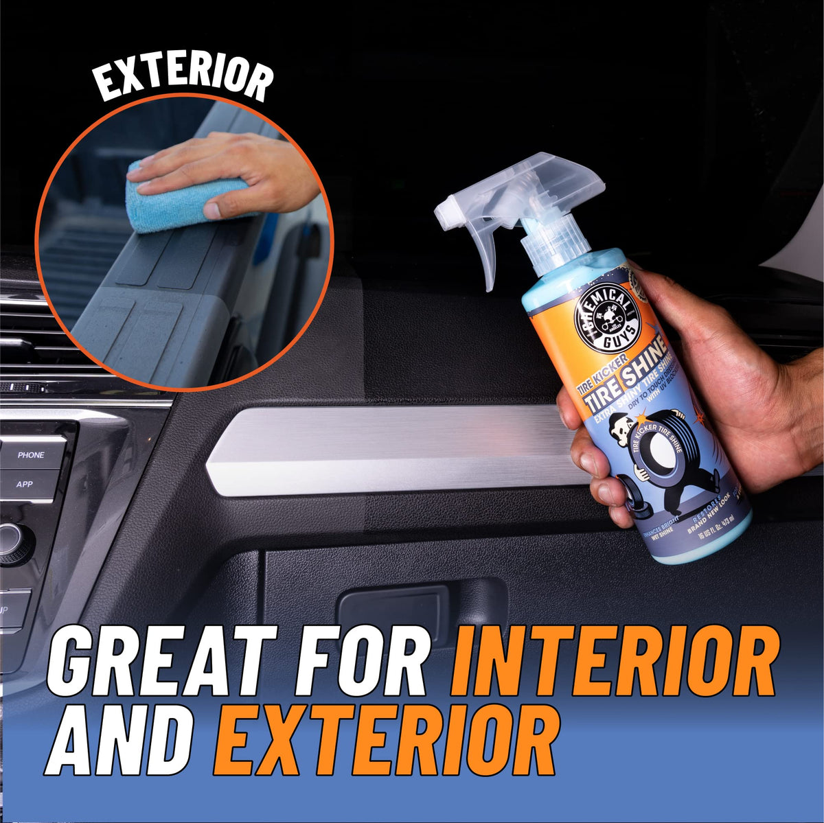 Chemical Guys, Tire Kicker Extra Glossy Tire Shine for Rubber & Trim, 16 oz Jansha Store