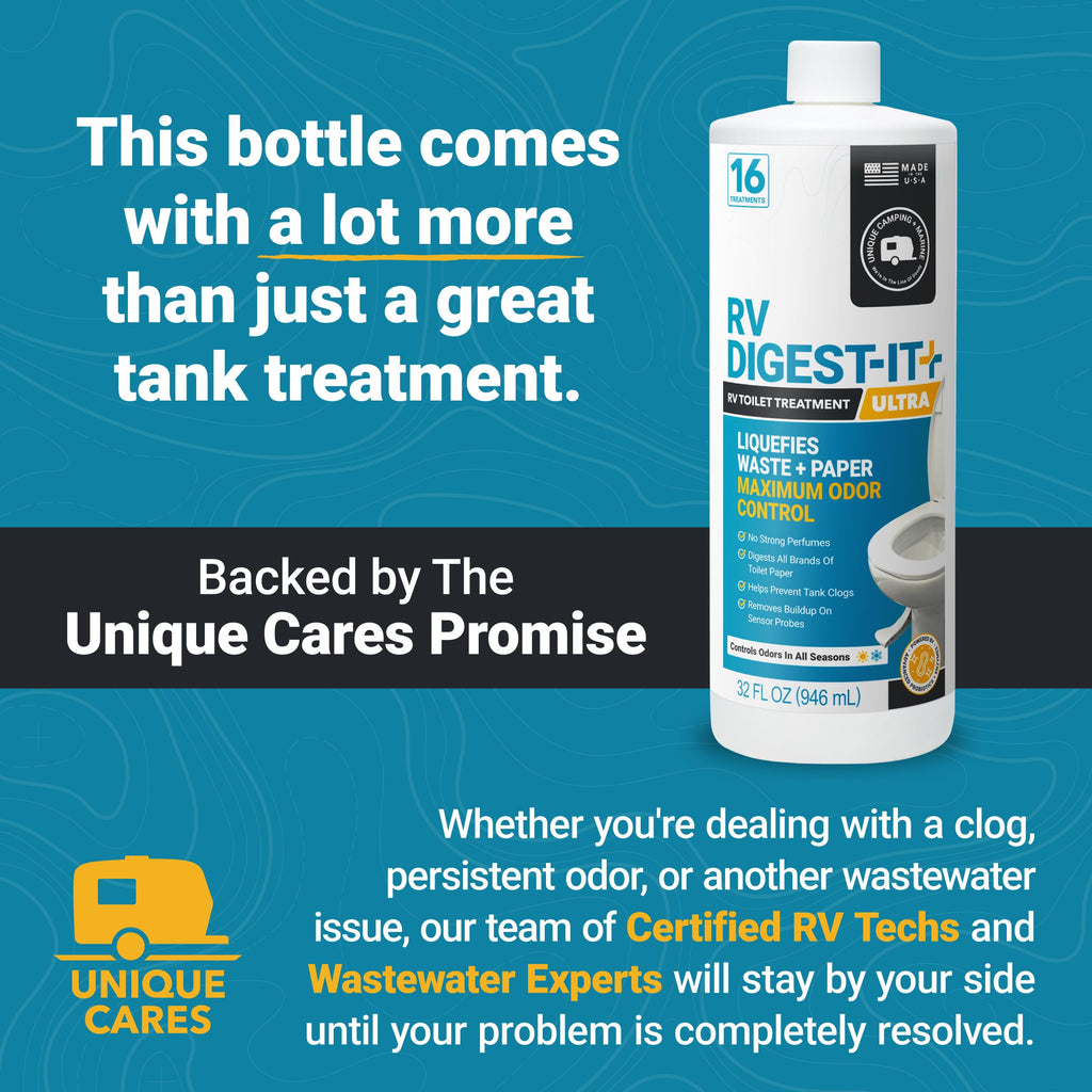 Unique RV Toilet Treatment, RV Digest-It Ultra Liquid, 32 Uses Jansha Store