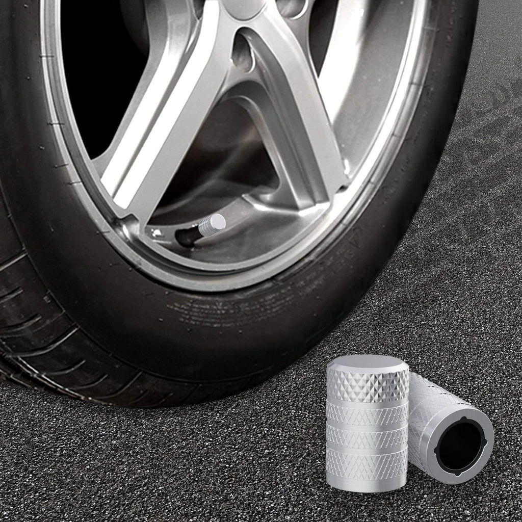 CKAuto Tire Valve Stem Caps, Aluminum Black, 4 pcs/Pack Jansha Store