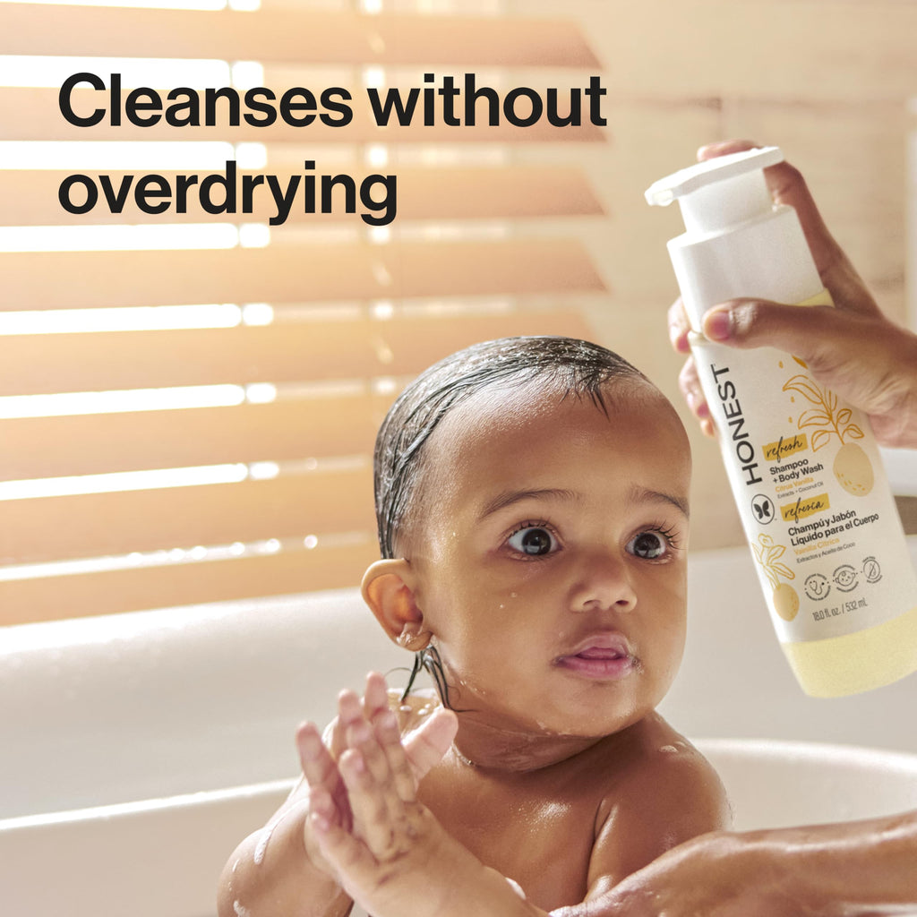 The Honest Company Shampoo & Body Wash, Tear-Free, Fragrance-Free, 10 fl oz Jansha Store