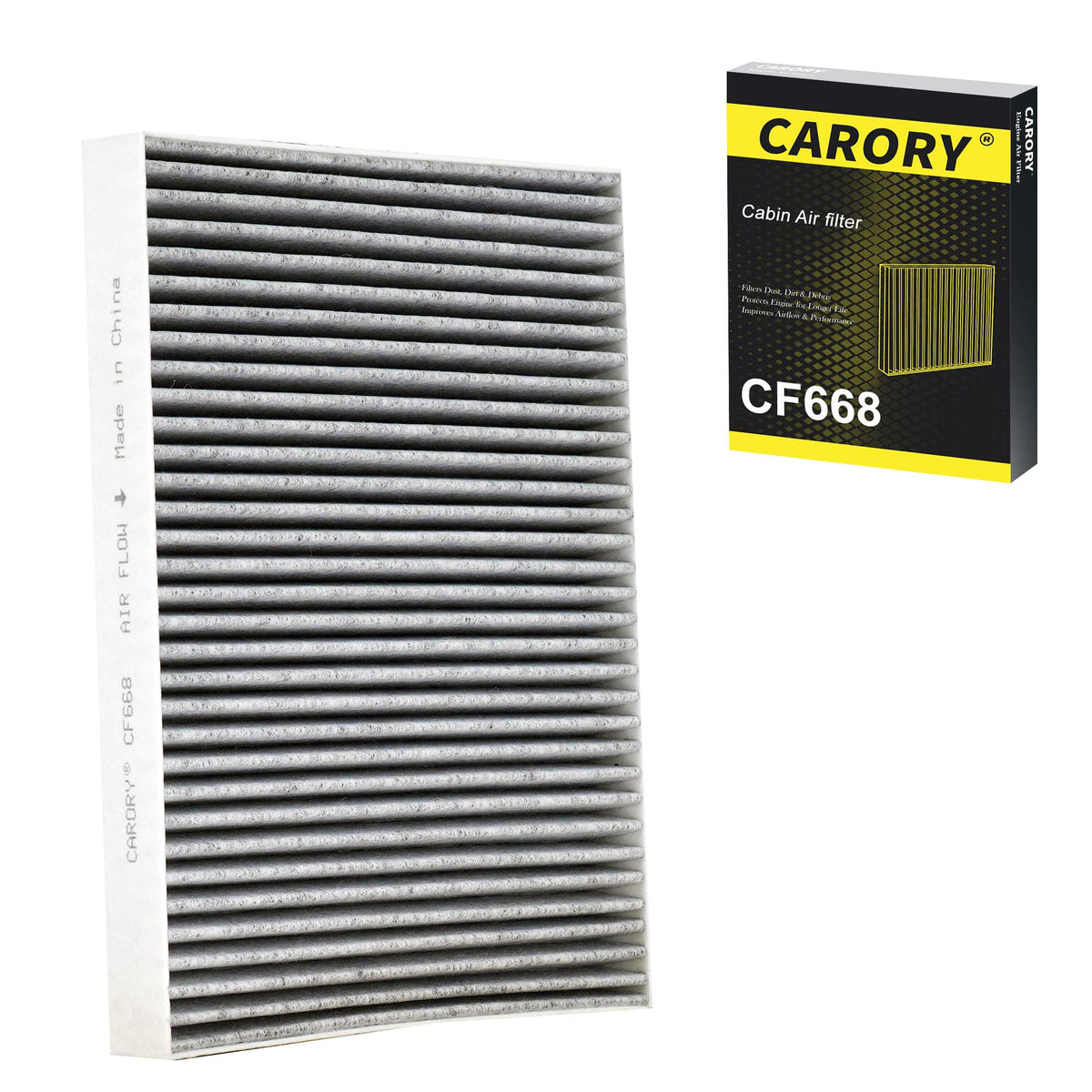 CARORY Cabin Air Filter w/Activated Carbon for Honda Accord 2003–2022, Civic 2006–2015, CR-V 2007–2016, Odyssey 2005–2017, Pilot 2009–2022, Ridgeline 2006–2025, Acura MDX 2007–2020, and More, CF134 Jansha Store