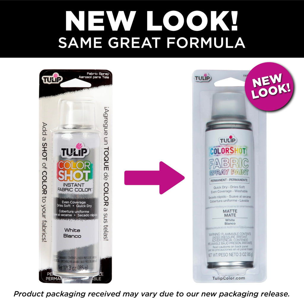 TULIP ColorShot Fabric Spray Paint, Black, 3 oz Jansha Store