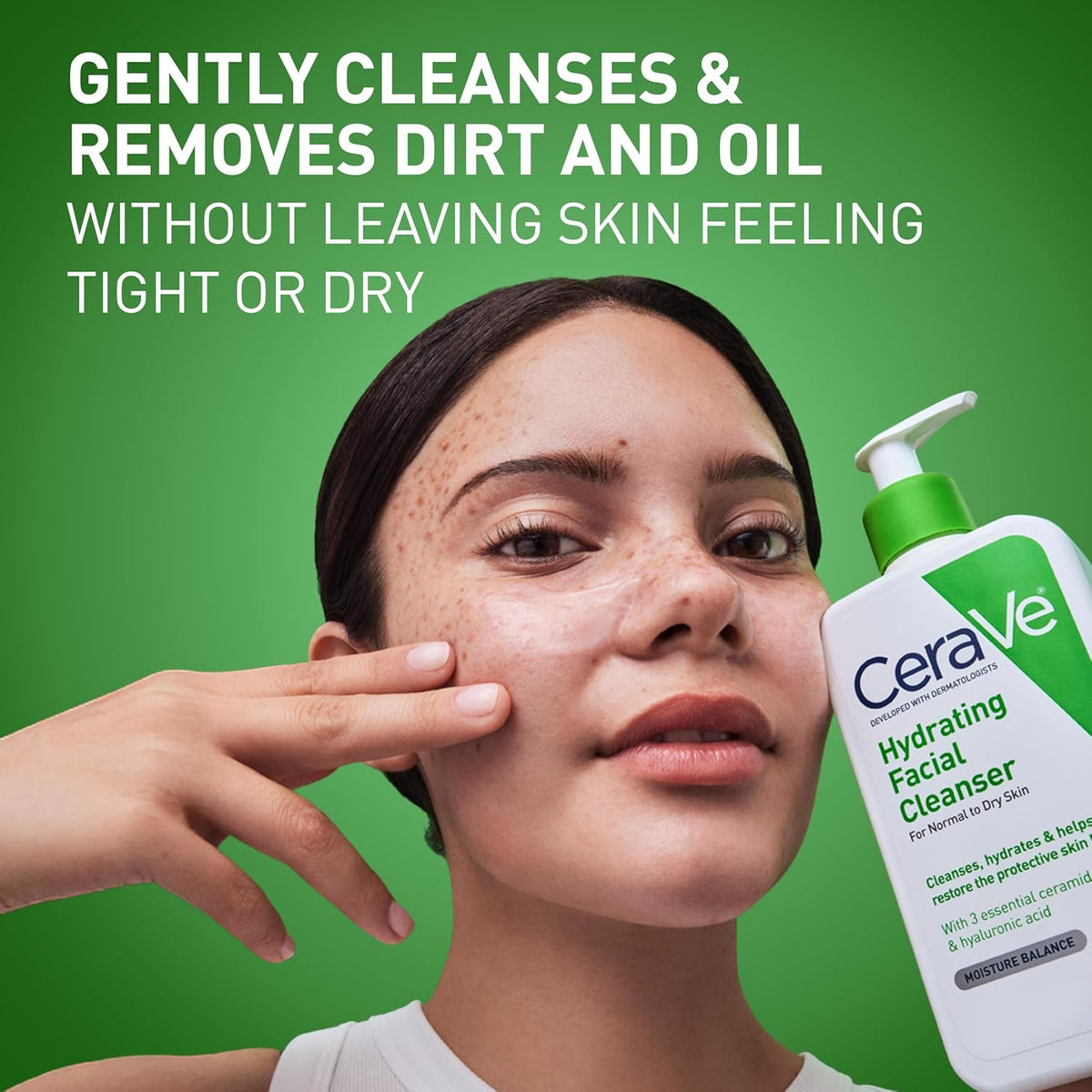 CeraVe Hydrating Cleanser with Hyaluronic Acid, Gentle Face Cleanser,16oz Jansha Store