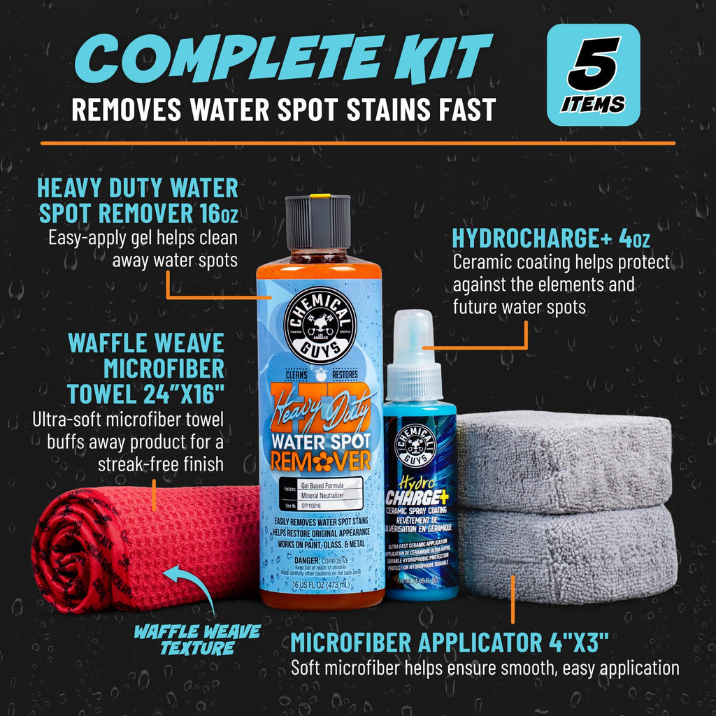 Chemical Guys, Heavy Duty Water Spot Remover Gel for Glass & Paint, 16 oz Jansha Store