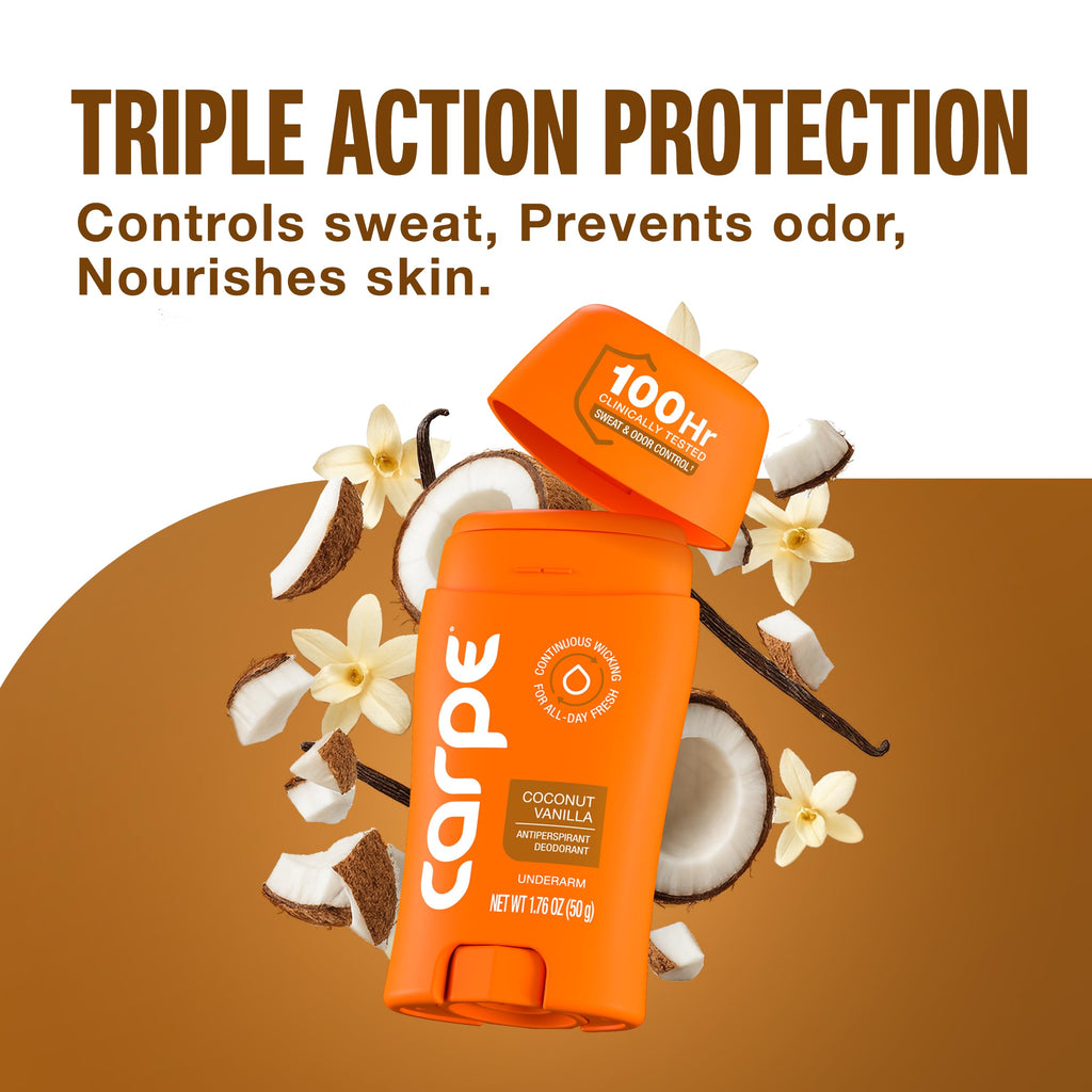 Carpe 100-Hour Antiperspirant Deodorant, Mountain Breeze - 2 Pack Jansha Store