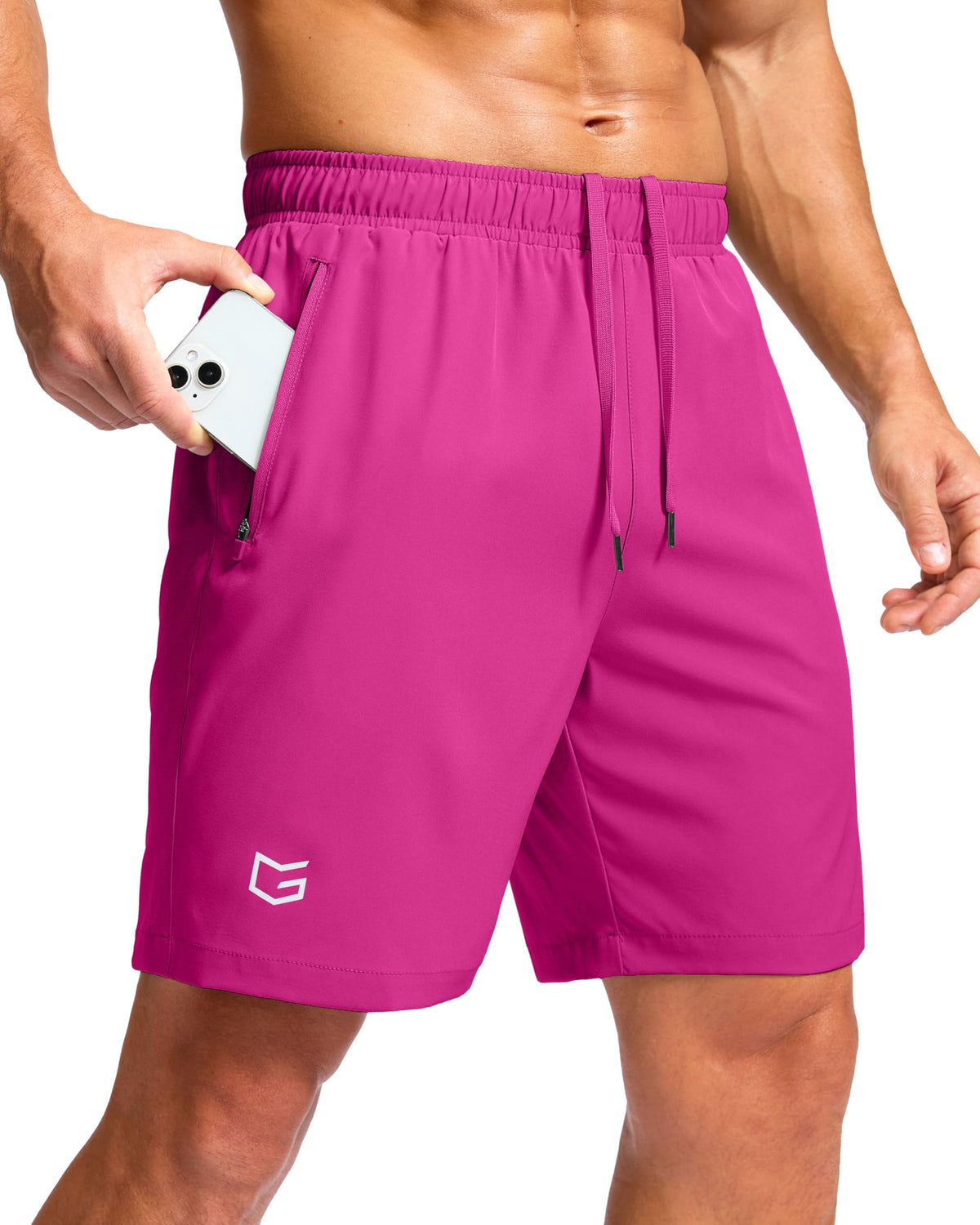 G Gradual Men's Athletic Running Shorts with 2 Zipper Pockets 7"/ 5"/ 9" Jansha Store