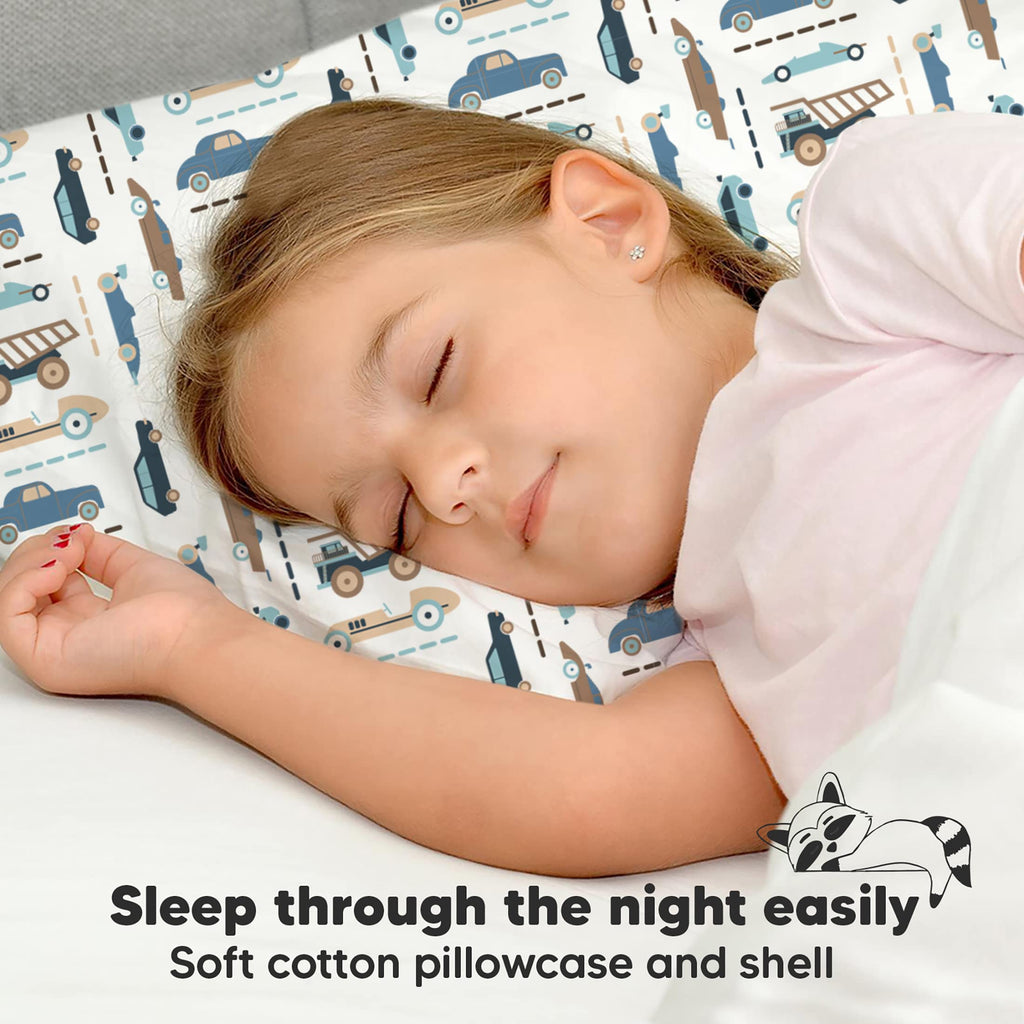 Toddler Pillow with Pillowcase, 13x18 My Little Dreamy Pillow (Flora Vale) Jansha Store