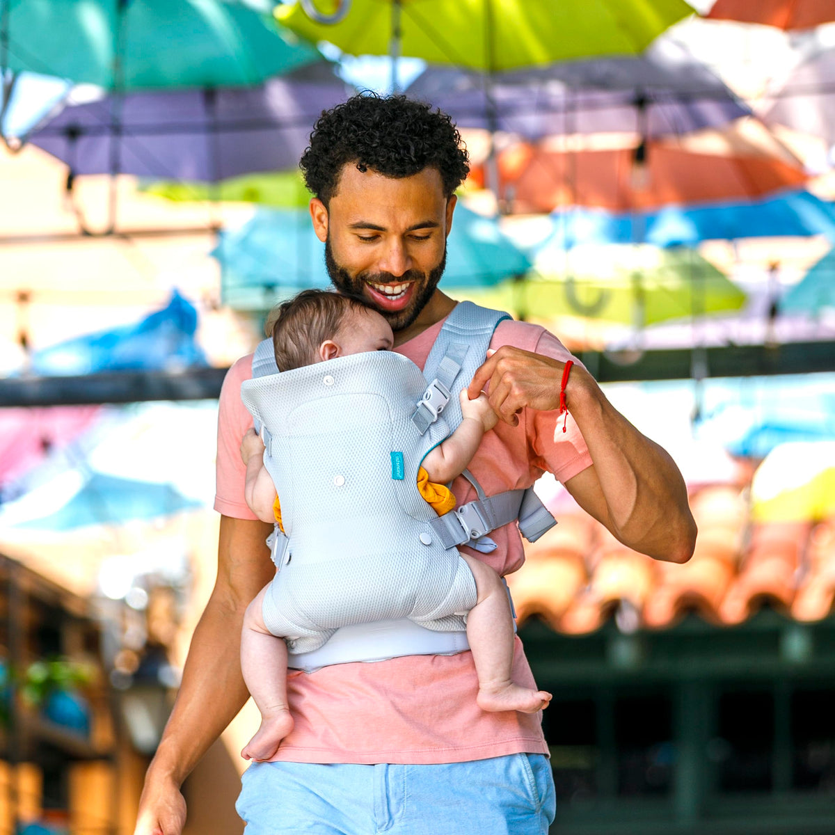 Infantino Flip 4-in-1 Baby Carrier Convertible Ergonomic, Rainbow Jansha Store