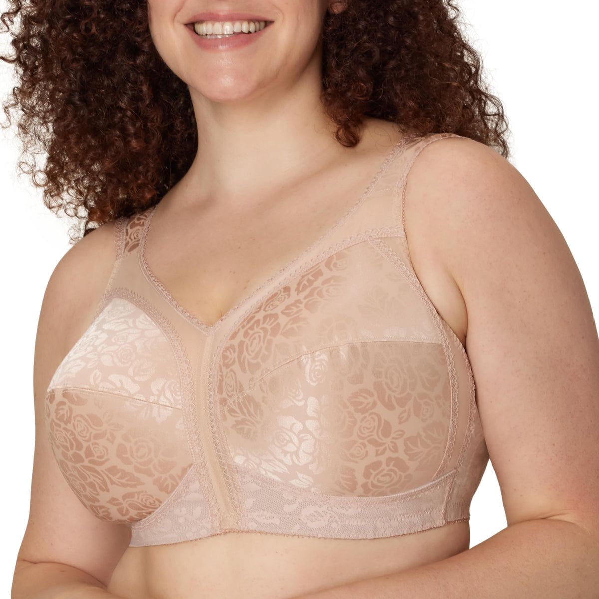 Playtex Women's Wireless Bra, 18 Hour Plus-Size Bras Available, Full Coverage, Smoothing, 4693, Single or 2-Pack Jansha Store