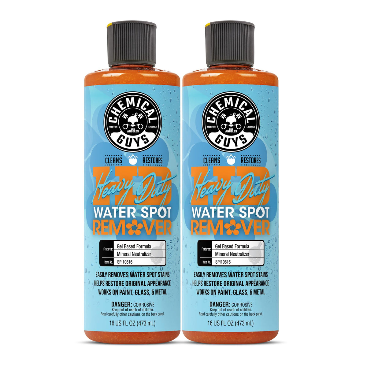 Chemical Guys, Heavy Duty Water Spot Remover Gel for Glass & Paint, 16 oz Jansha Store