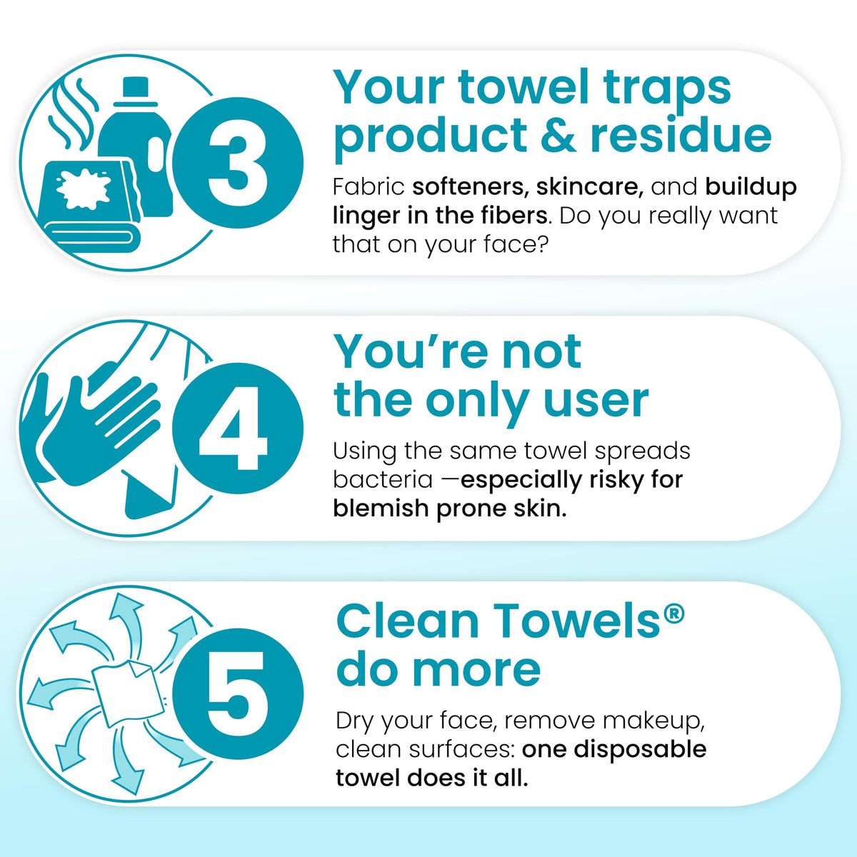Clean Skin Club Clean Towels XL® Original 50 Ct + Healthy Aging 10ct Travel Pack Duo, 100% USDA Biobased Disposable Face Towels, Makeup Remover Dry Wipes, Ultra Soft, Smooths Fine Lines & Wrinkles Jansha Store