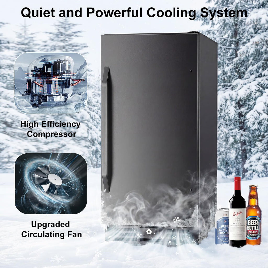24 Inch Upgraded Dual Zone Wine and Beverage Refrigerator Cooler Jansha Store