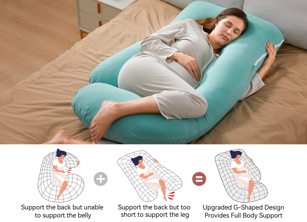 Momcozy Pregnancy Pillow for Sleeping - U Shaped Full Body Maternity Pillow Jansha Store