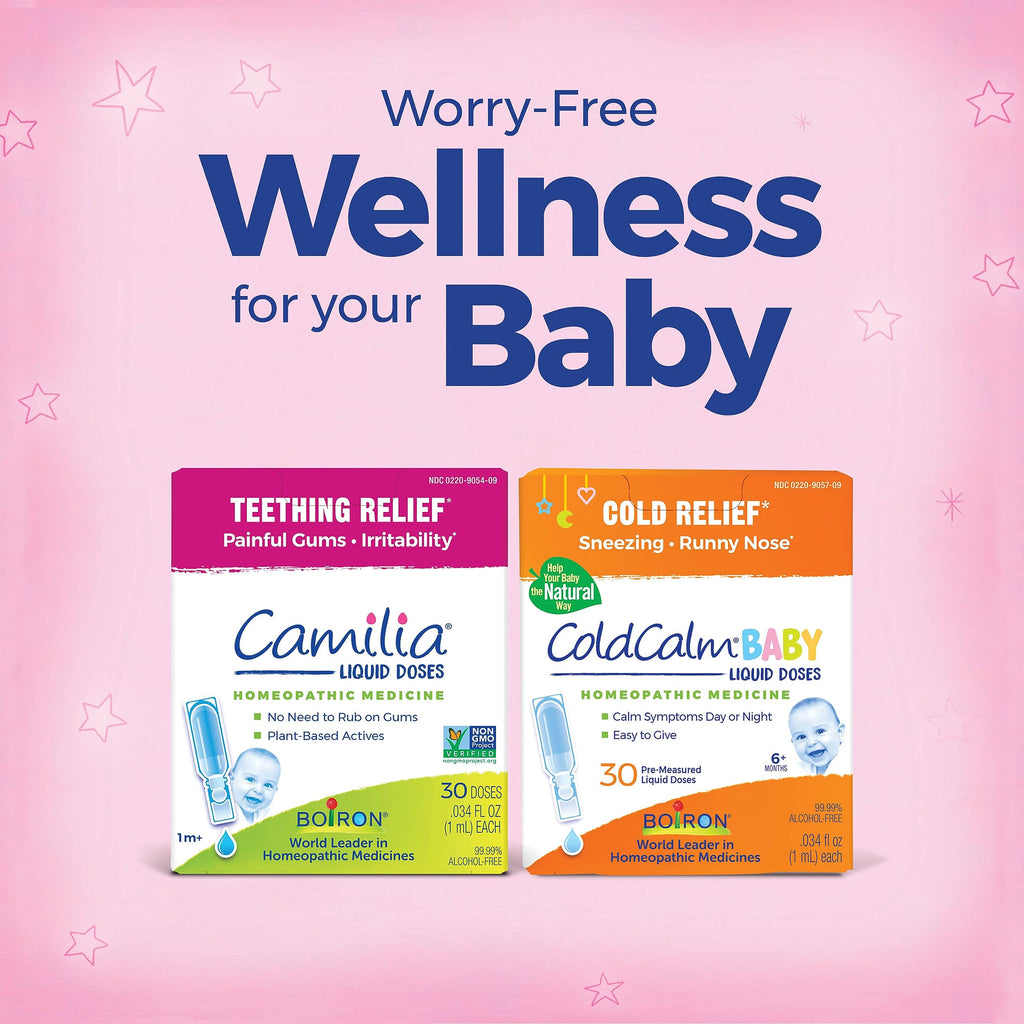 Boiron Camilia Teething Drops for Daytime and Nighttime Relief of Painful or Swollen Gums and Irritability in Babies - 30 Count Jansha Store