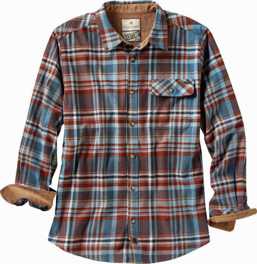 Legendary Whitetails Mens Flannel Long Sleeve Button Down 100% Cotton Shirt Jansha Store