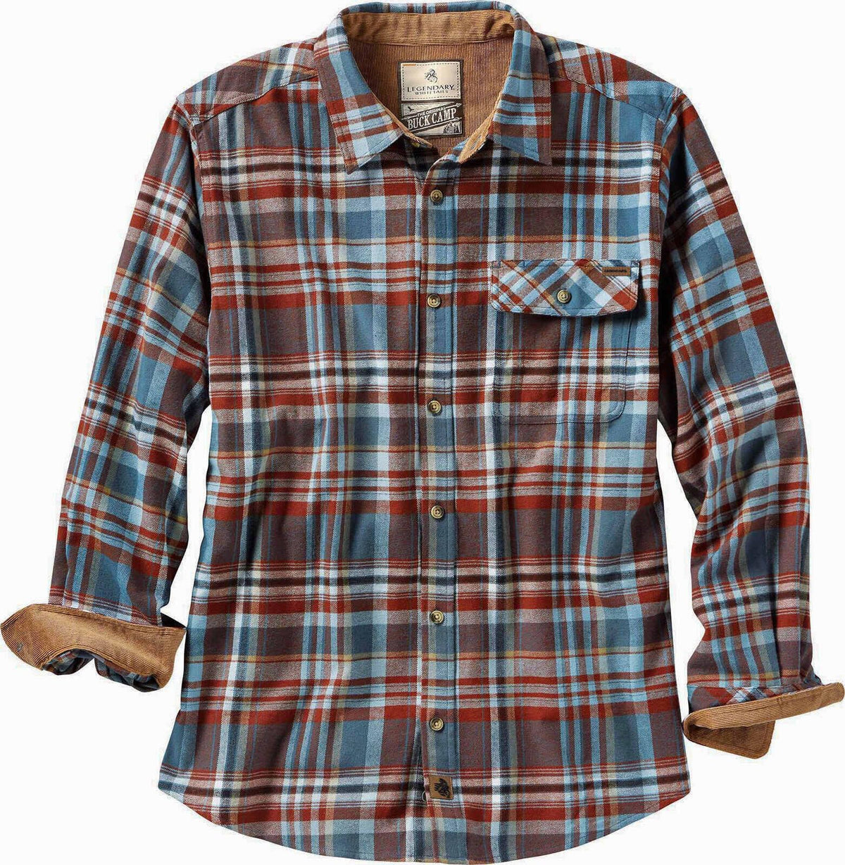 Legendary Whitetails Mens Flannel Long Sleeve Button Down 100% Cotton Shirt Jansha Store