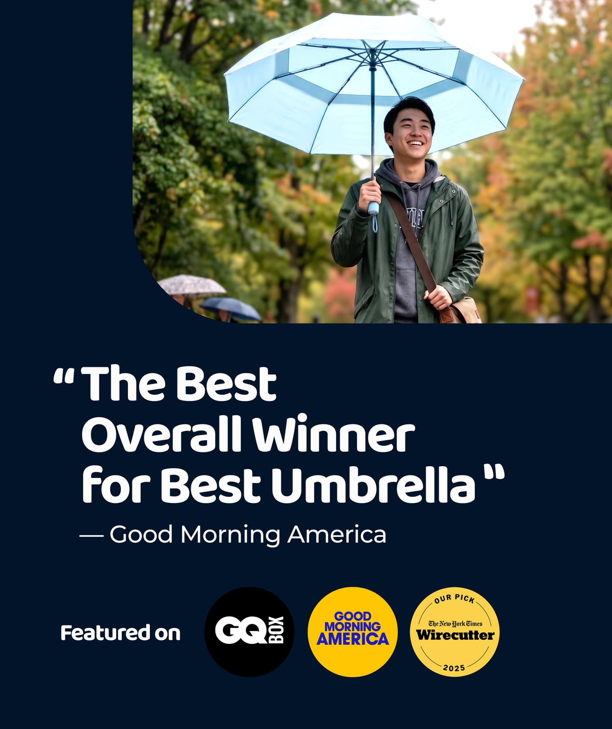 Windproof Travel Umbrella - Compact & Withstands Winds up to 100MPH, Strongest Premium Auto Folding Umbrella for Rain and Sun - Durable, Light & Portable for Women & Men, Fits Backpack & Cars Jansha Store
