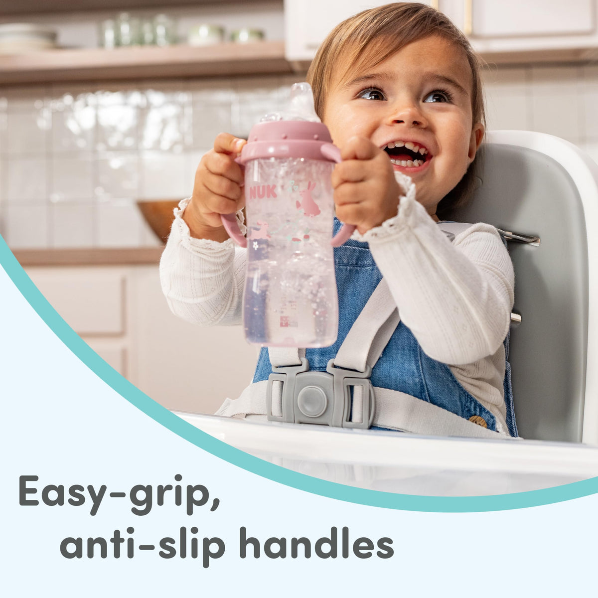 NUK for Nature Learner Cup, 10 oz, 9+ Months – BPA Free, Spill Proof Sippy Cup Jansha Store