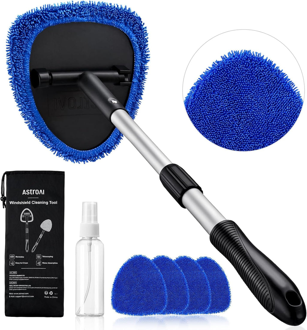 AstroAI Windshield Cleaner Tool & Car Interior Detailing Kit, Blue, 21 in Jansha Store