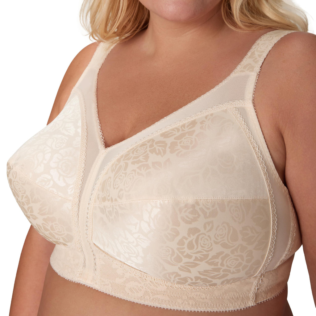 Playtex Women's Wireless Bra, 18 Hour Plus-Size Bras Available, Full Coverage, Smoothing, 4693, Single or 2-Pack Jansha Store