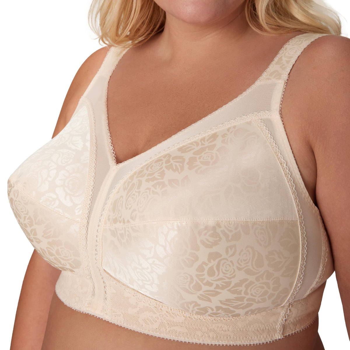 Playtex Women's Wireless Bra, 18 Hour Plus-Size Bras Available, Full Coverage, Smoothing, 4693, Single or 2-Pack Jansha Store