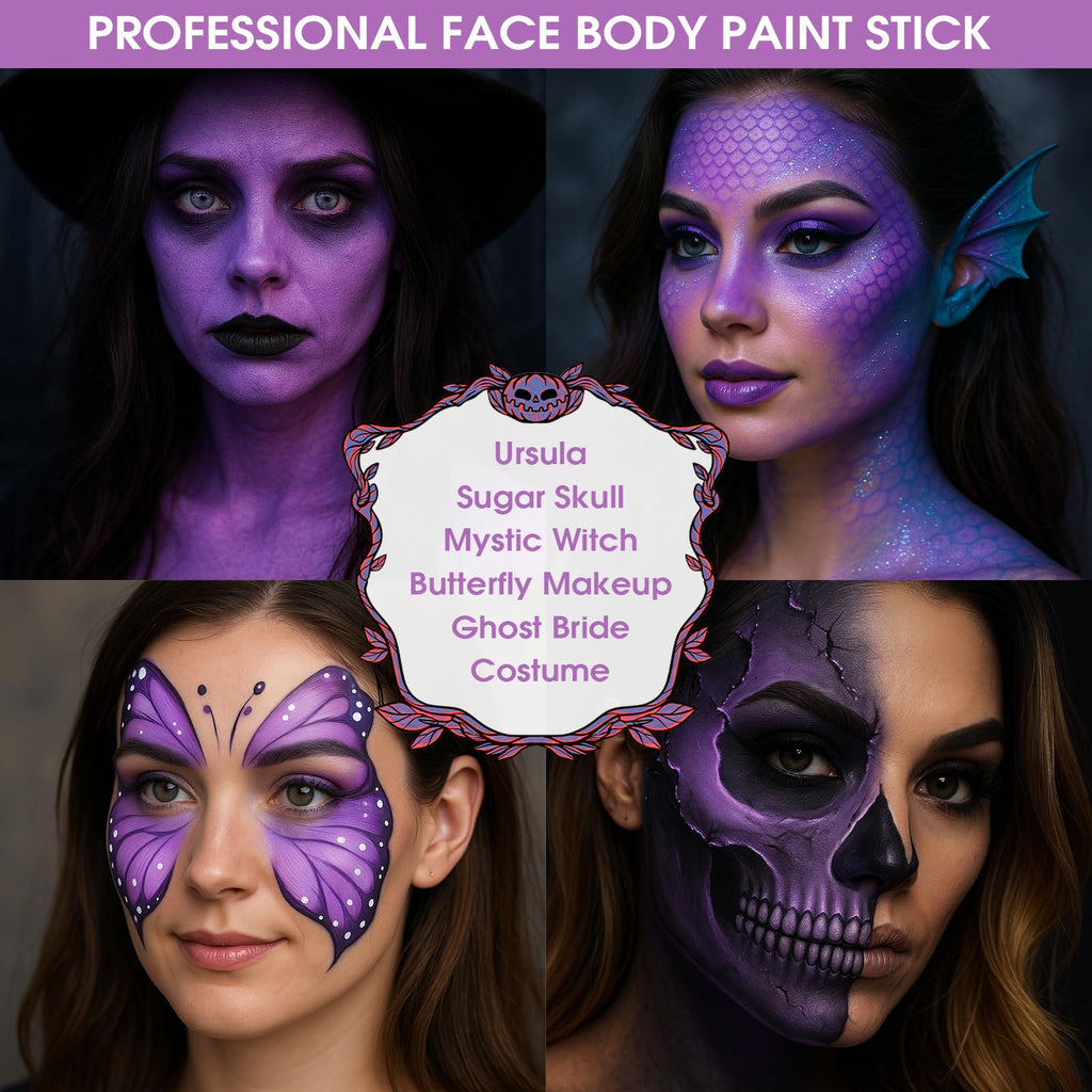 BADCOLOR Black Cream-Blendable Face Body Paint Stick for Adults Children Eye Black Softball Football Baseball Sports , Non-Toxic Hypoallergenic for Halloween SFX Makeup Cosplay Joker Costume Parties Jansha Store