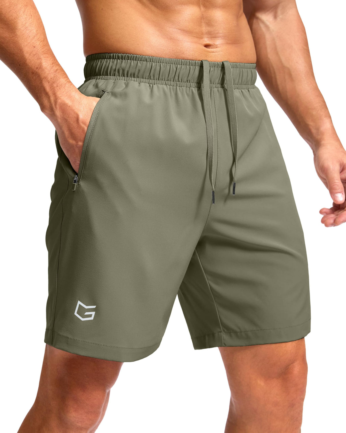 G Gradual Men's Athletic Running Shorts with 2 Zipper Pockets 7"/ 5"/ 9" Jansha Store