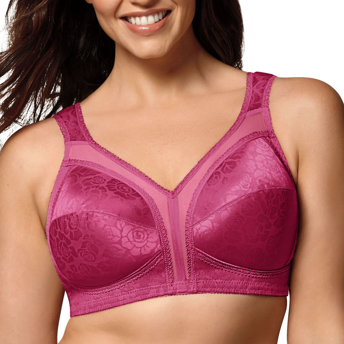 Playtex Women's Wireless Bra, 18 Hour Plus-Size Bras Available, Full Coverage, Smoothing, 4693, Single or 2-Pack Jansha Store