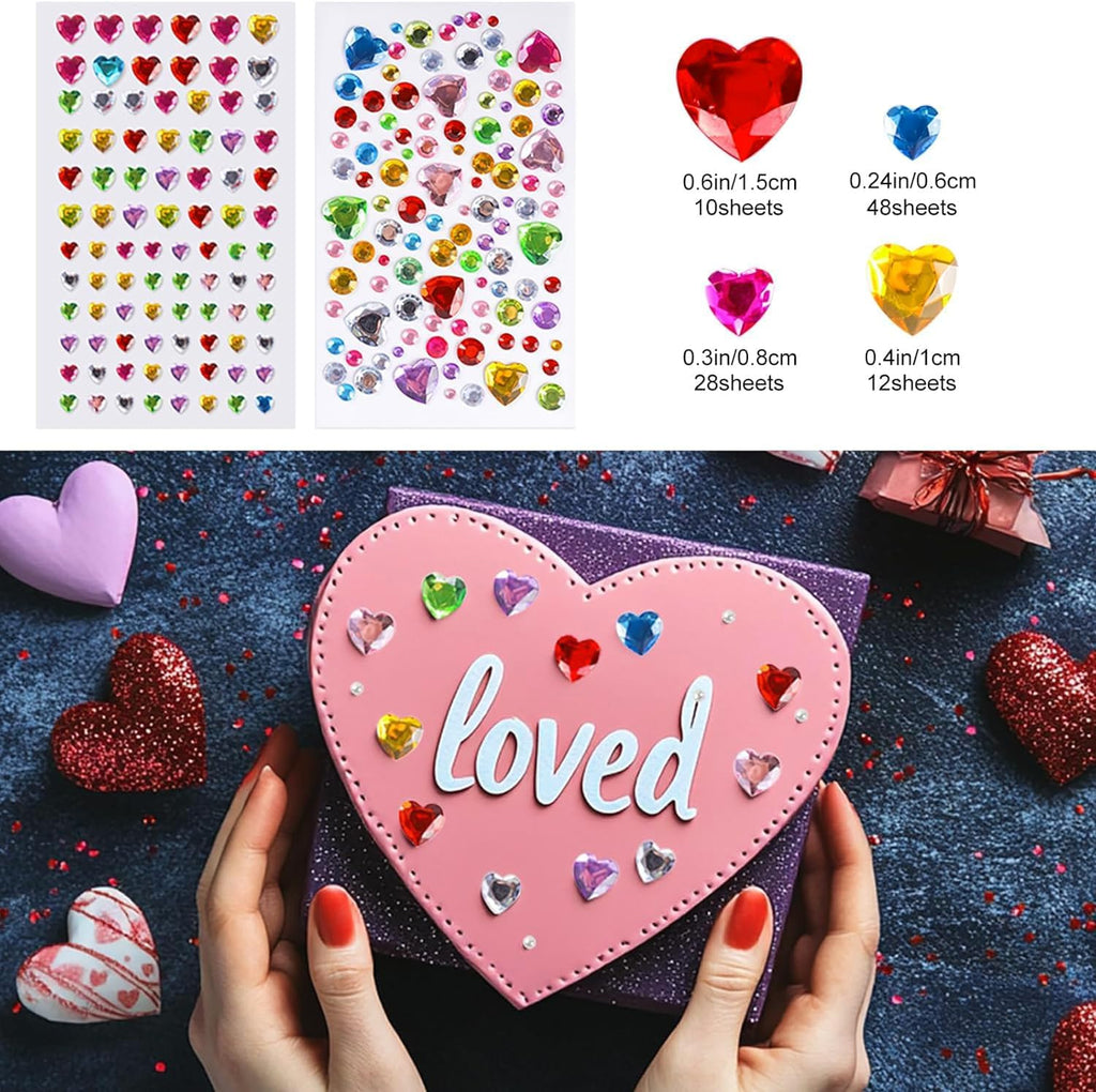 MYDBUYSOME 2774pcs Gem Stickers Jewels for Crafts, Adhesive Gems Rhinestone Jansha Store