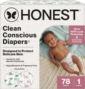 The Honest Company Diapers, All the Alpacas + Turtle Time, Size 1, 78 Count Jansha Store