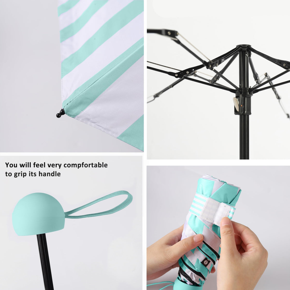BAODINI Mini Travel Umbrella with UV Sun Protection, Compact Pocket-Size Jansha Store