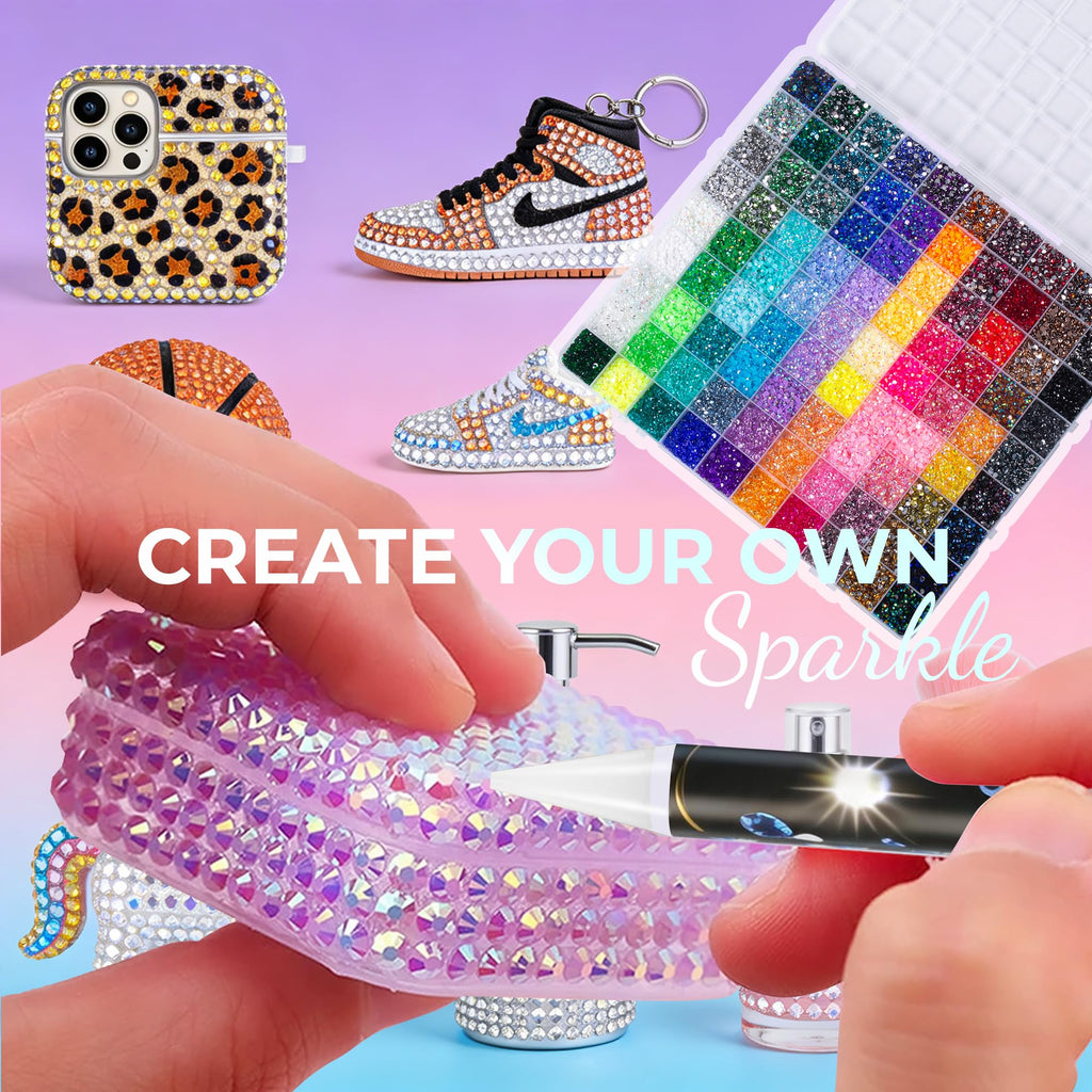 Bedazzling Kit 48000Pcs 60 Colors 3mm Resin Jelly Rhinestones - Diamond Art Jansha Store