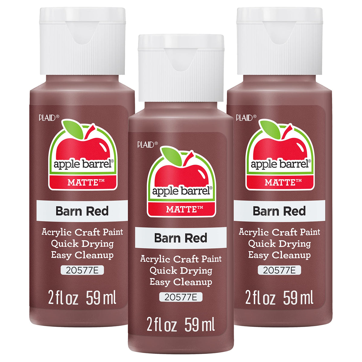 Apple Barrel Acrylic Paint in Assorted Colors (2 Ounce), 20503 White Jansha Store