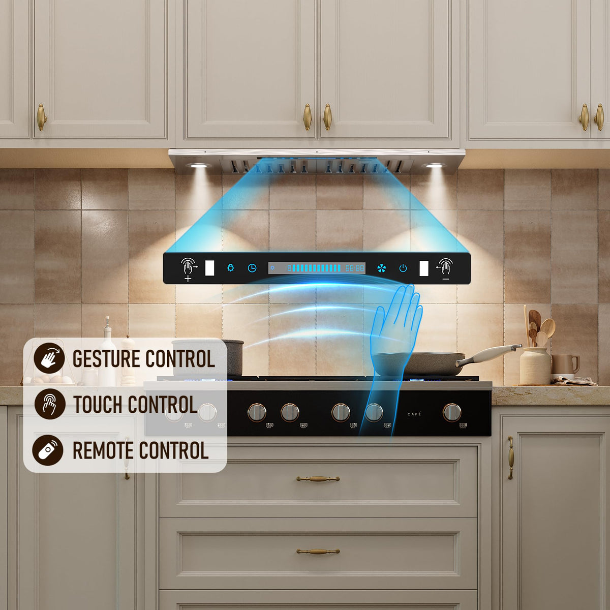 IKTCH 36 inch Black Insert Range Hood, 900 CFM Ducted/Ductless Vent Hood Jansha Store