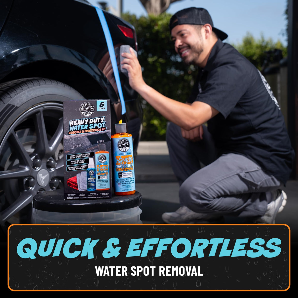 Chemical Guys, Heavy Duty Water Spot Remover Gel for Glass & Paint, 16 oz Jansha Store