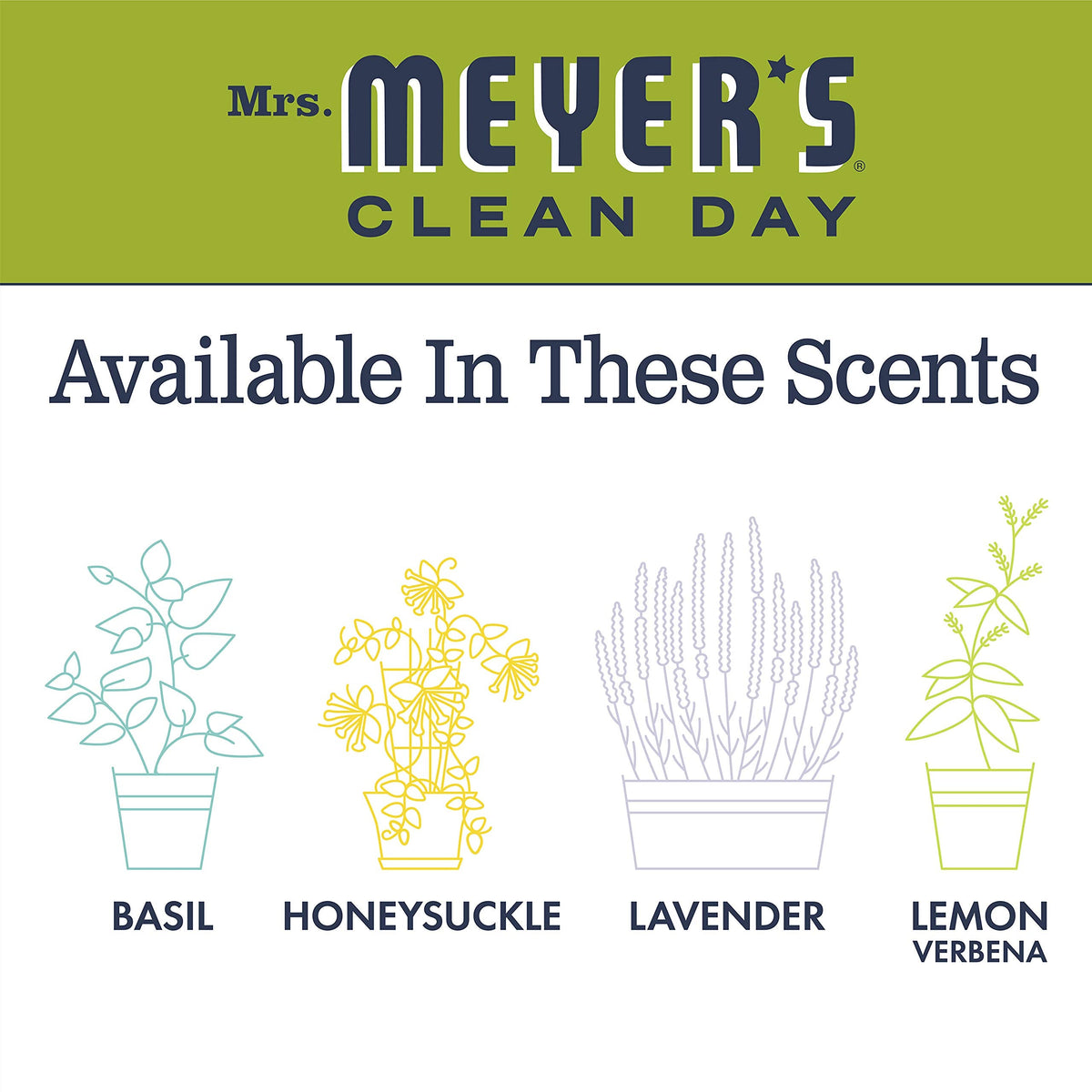 MRS. MEYER'S CLEAN DAY Hand Soap Refill, Lemon Verbena Scent, 33 Fl Oz Bottle Jansha Store